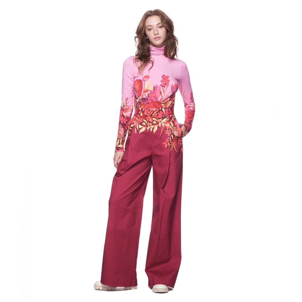 THE KIT l Leigh Trouser | Magenta Kirigami